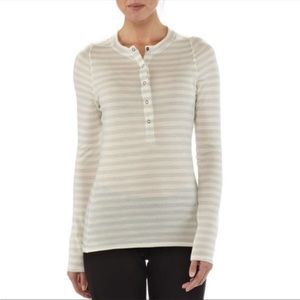 Patagonia Merino Wool Baselayer Long Sleeve Striped Henley